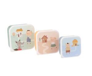 Set de 3 Cajitas de Almuerzo de la Colección Vuelta al Cole 2025 Tutete.