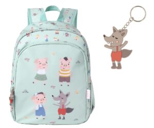 Mochila Mediana The Three Little Pigs + Llavero Personalizable