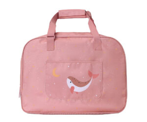 Bolso de Playa con Rejilla Whale Pink Personalizable