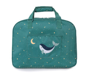 Bolso de Playa con Rejilla Whale Teal Personalizable
