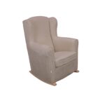 Nany borreguillo Taupe balancin madera