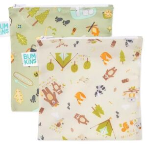 Pack de 2 bolsas reutilizables para snacks Bumkins