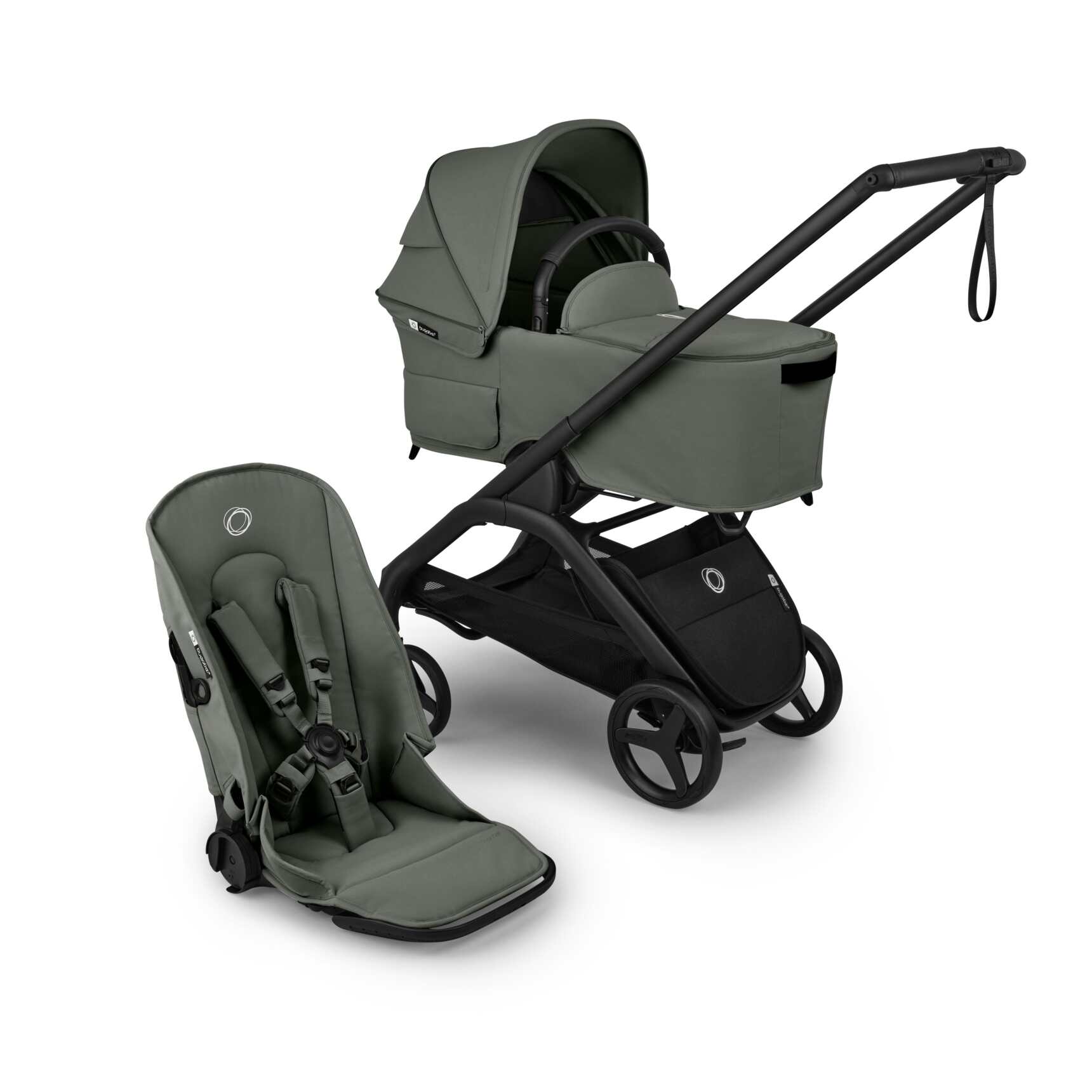 Coche 2 piezas Bugaboo Dragonfly Plus Forest Green